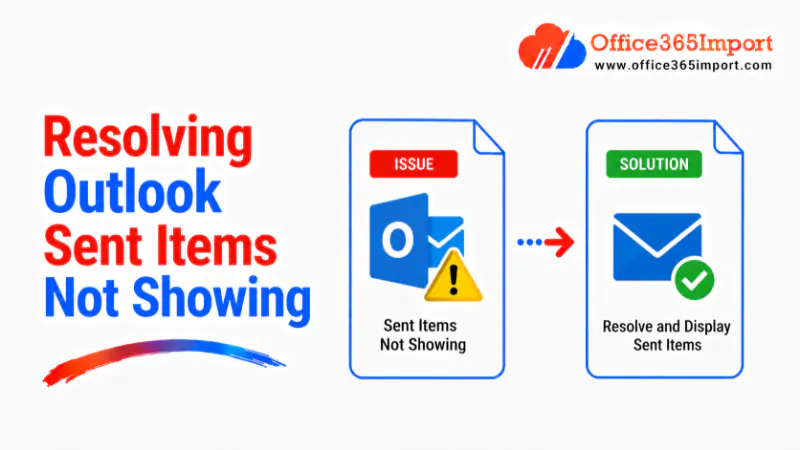 Outlook sent items not showing