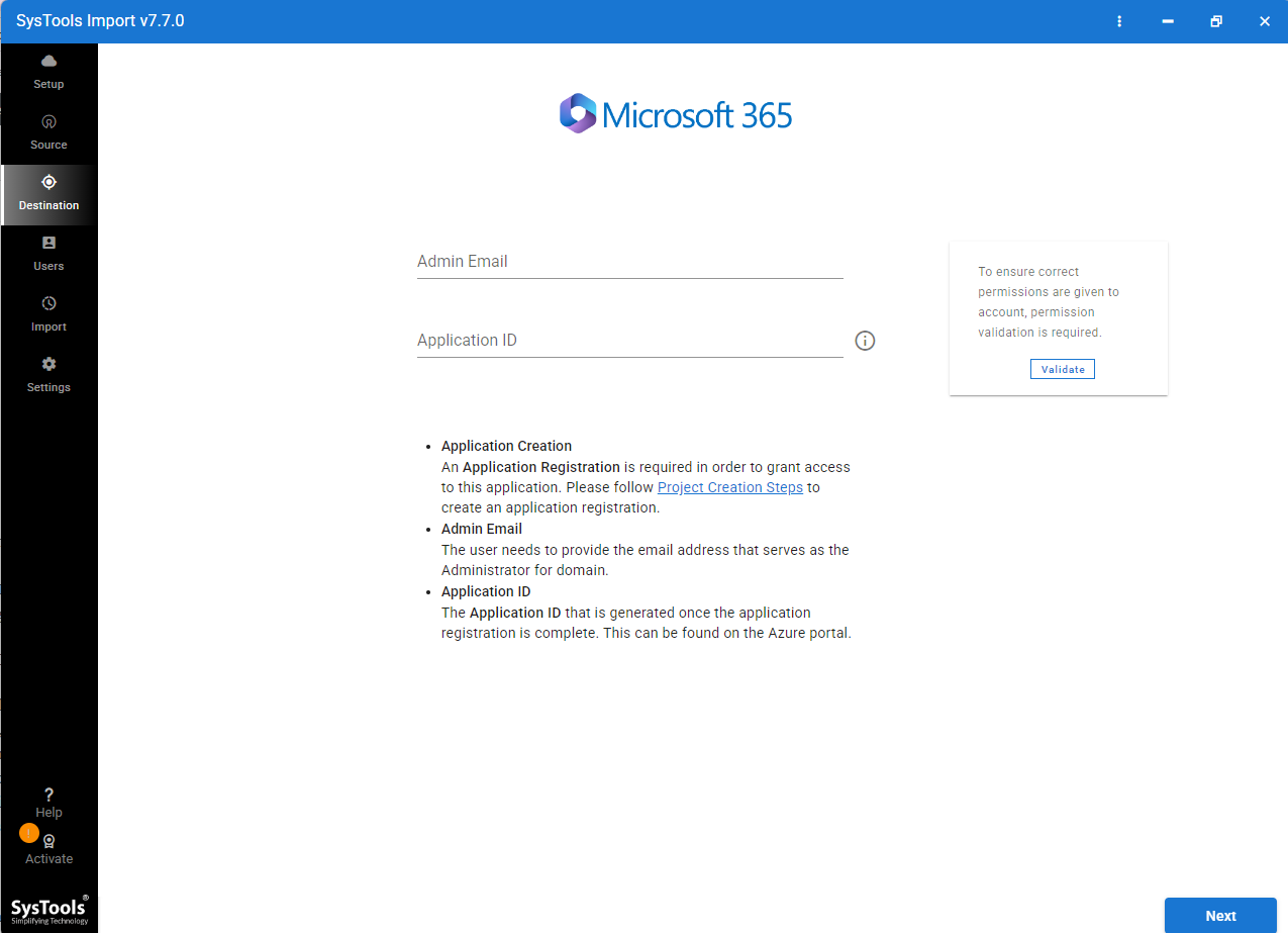 enter Microsoft 365 credentials