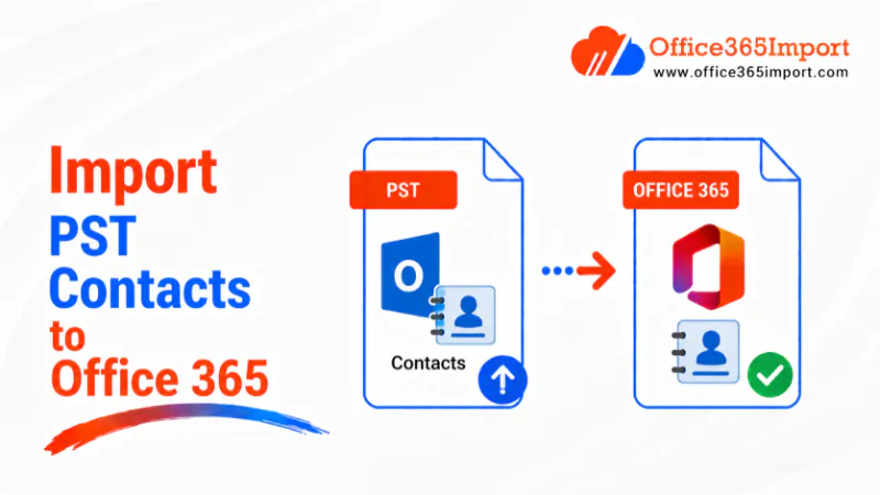 import pst contacts to office 365